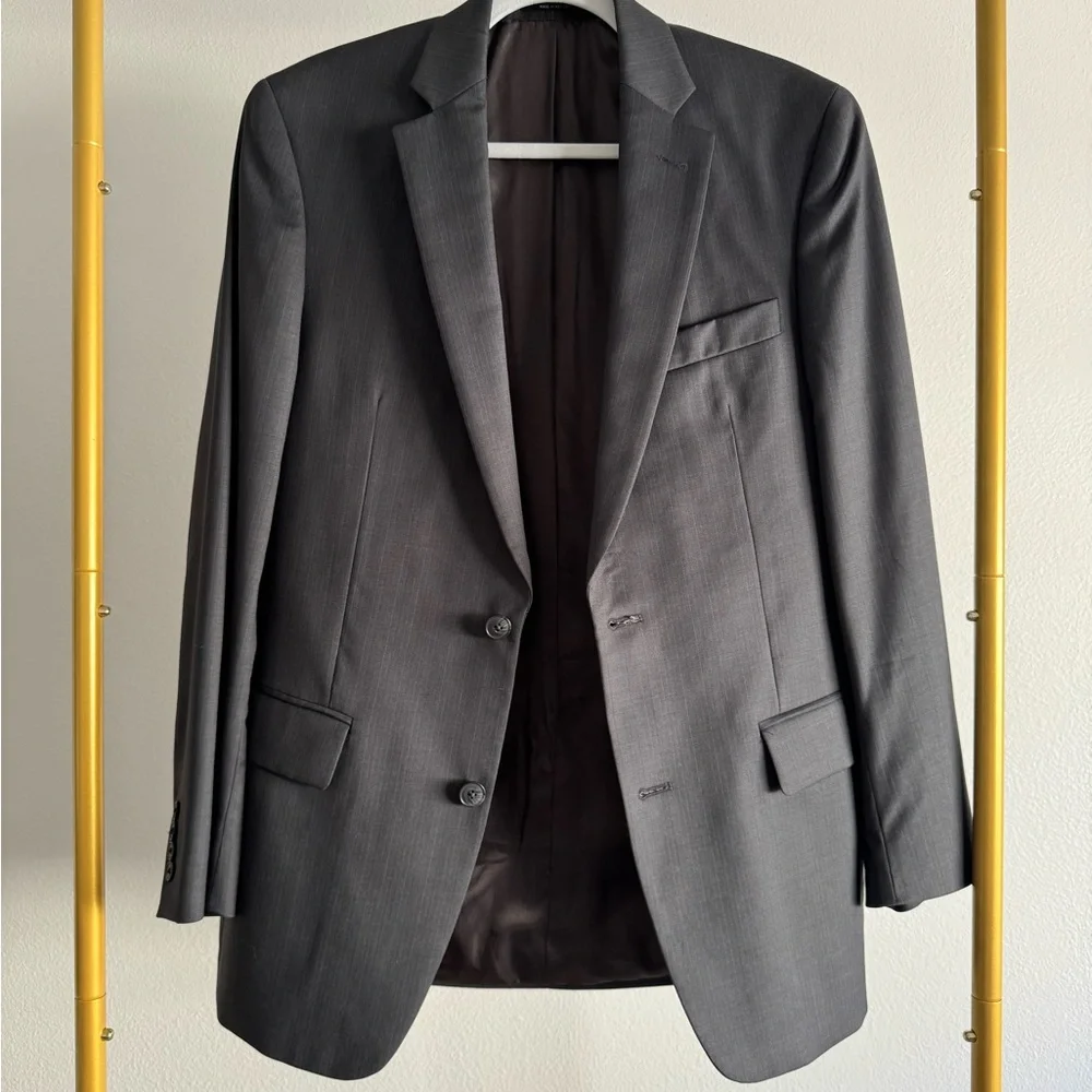 John Varvatos USA Dark Grey Wool Sport Blazer Jacket Men’s S 38R‎